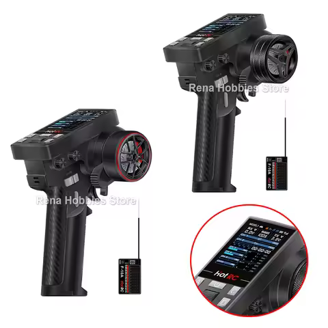 HotRC CT-10B 10CH 2.4GHz Radio Remote Controller Transmitter with F-10A PWM Receiver Trainer Functio