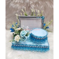 custom made gubahan frame mas kahwin sahaja w/o bekas cincin