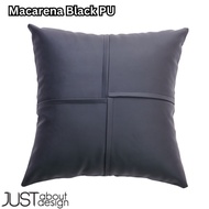 Cushion Pillow Chair Cushion Cover Pillow Cover PU Leather Pillow Case Square Sofa 45x45cm