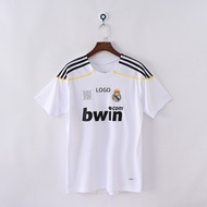 2009/10 Real Madrid Home Retro Edition  Football Jersey Short Sleeve T-shirts