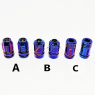 Tubeless Head Cover Titanium Blue Kepala Tiub MOTORCYCLE TUBELESS TYRE VALVE TUBE Y15ZR/RS150R/SRL11