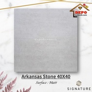 Khussuuss Hari Ini Kak!! Promo Mulia Signature Arkansas Stone 40X40