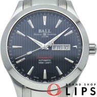 二手波爾表工程師天文台日期顯示 NM2028C-LCJ-BK，不銹鋼男士腕錶，黑色，拋光，狀況極佳，帶錶盒、保固卡、單鍊錶帶。