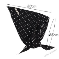 ผ้าพันคอผ้าไหม Polka Dot Triangle Triangle Scarf Fashion Fashion Fashion Fashion Headscarf Summer Su
