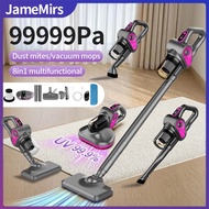 JameMirs Cordless Vacuun Cleaner UV Bed Dust Mite Removal 99999Pa Strong Suction HEPA Fit For Floor/