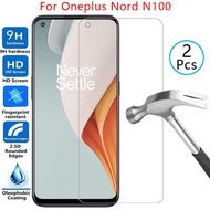 Screen protector tempered glass case for oneplus north n100 over on one plus plus nordn100 n 100 100
