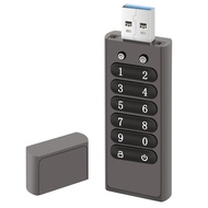 TECHCHIP-Secure USB Drive 32GB Encrypted USB Flash Drive Hardware Password Memory Stick with Keypad