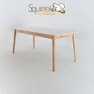 Squirrel Sintered Stone Marble Dining Table 160cm/180cm x 90cm- TOP L160/180 +T18/ meja makan batu