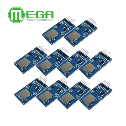 10pcs/lot Micro SD card mini TF card reader module SPI interfaces with level converter chip for ardu
