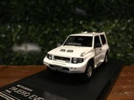 1/43 Hi-Story Mitsubishi Pajero EVO 1997 White HS458WH【MGM】