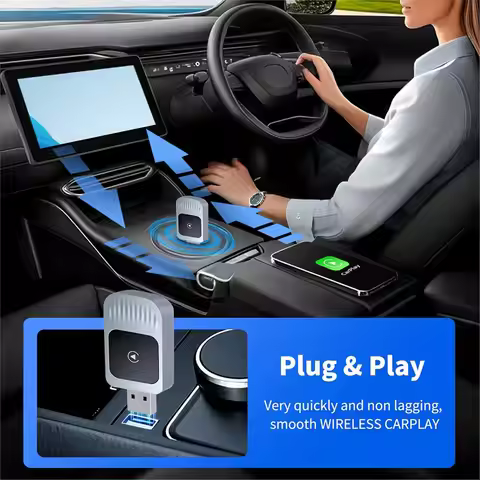 Can buy 2 In1 Wireless Carplay Android AUTO Car Adapter WiFi & Bluetooth Wired CarPlay to Wireless C