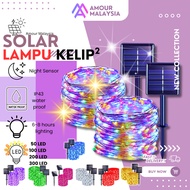 Lampu Raya Solar LED Kelip Kelip Fairy Light String 32M 300LED 22M 200LED 12M 100LED 7M 50LED Solar 