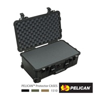 【PELICAN】1510 含輪座/泡棉氣密箱 黑 公司貨