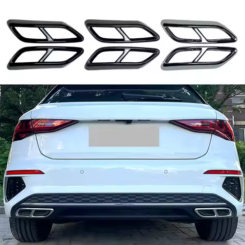 Applicable to Audi A3 8Y S Line Sportback Sedan 2021+ four-out tail throat frame car sticker modific