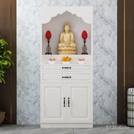 MH36Buddha Niche Buddha Cabinet Clothes Closet with Door Altar Household Modern Simple Economical Guanyin God of Wealth