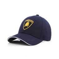 New Lamborghini Embroidered Logo Black Hat F1 Car Fan Racing Car Baseball Cap Outdoor Sports Car Log