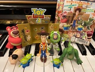 Tomy Takara Toy story 3 絕版扭蛋公仔 figure 三眼仔 巴斯光年 胡迪 勞蘇 泡泡龍 rex 豬仔錢罌 ham 火腿 woody buzz lightyear alien