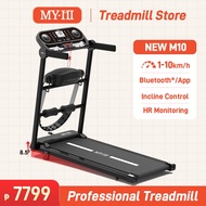 MY-HI Treadmill Electric Heart Rate Monitoring Incline Adjustment Bluetooth Music Massager M10 APP