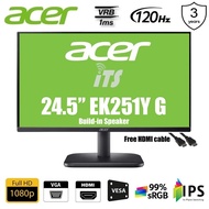 Acer 23.8" EK241Y E/EK241Y G 120Hz /24.5" EK251Q E 100Hz / EK251Y G 120Hz IPS Monitor (HDMI/VGA)