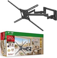 Barkan 70 cm long TV wall mount, 55-100 inch double arm, swivel TV bracket, holds up to 70 kg, extra
