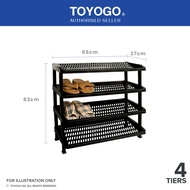 Toyogo 342-4 KT Plastic Shoe Rack (4 Tier)