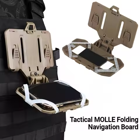 NEW Tactical MOLLE Folded Navigation Board Mobile Phones Navigator Holder Vest Chest Bag Admin Panel