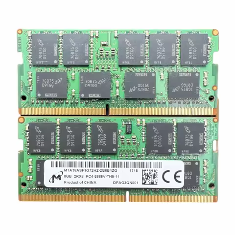 Micron Server ECC RAMs DDR4 8GB 2666MHz Server laptop Memory ddr4 8GB 2Rx8 PC4-2666V -THO ECC SODIMM