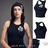 MARDI [ACTIF] BEURRE ULTIMATE comfort racerback tank clovermardi_BLACK IVORY (SIZE L)