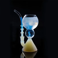 ✲ALSEEP✲ Transparent Absinthe Glass/Glass Cup with Straw/Cocktail Glass/High Borosilicate Heat-Resis
