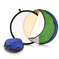 110CM 7 in 1 Studio Collapsible Light Disc Multicolor Reflector Panel Round-shaped