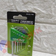 7pcs SHORT TEKIRO L KEYS - 7PCS SHORT TEKIRO L KEYS - L HEX SHORT