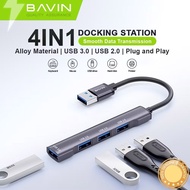 BAVIN H20 4 in 1 Multi-Functional USB Docking Station HUB Adapter Suitable for Laptop / Computer