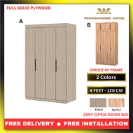 4ft ZINY 4 OPEN DOOR WD(2) - Wardrobe King