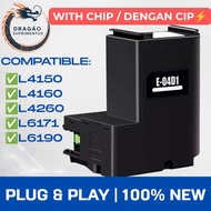 [With Chip] T04D1 Waste Ink Pad For Epson L4160 L4260 L6190 Plug and Play