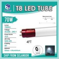 (30pcs) 70W LED T8 Extreme Super Extra Bright Tube 4Ft Daylight 30pcs per Carton Package. Ready Stock!!!