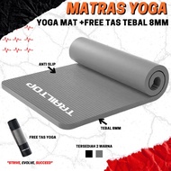 Yoga Mat Yoga Mat NBR Sports Mat Anti-Slip Yoga Mat 8mm Thick Sports Carpet