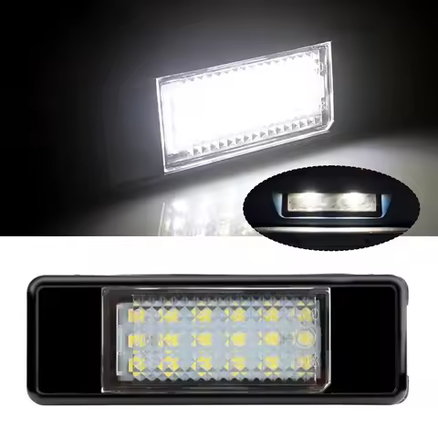 For Peugeot 106 1007 207 307 308 406 407 508 Citroen C2 C3 C4 C5 C6 C8 2Pcs Car License Plate LED La