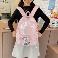 Kawaii Ita Backpack Anime Ita Bag Transparent Backpack Large Capacity Cute Badge Display School Bag 