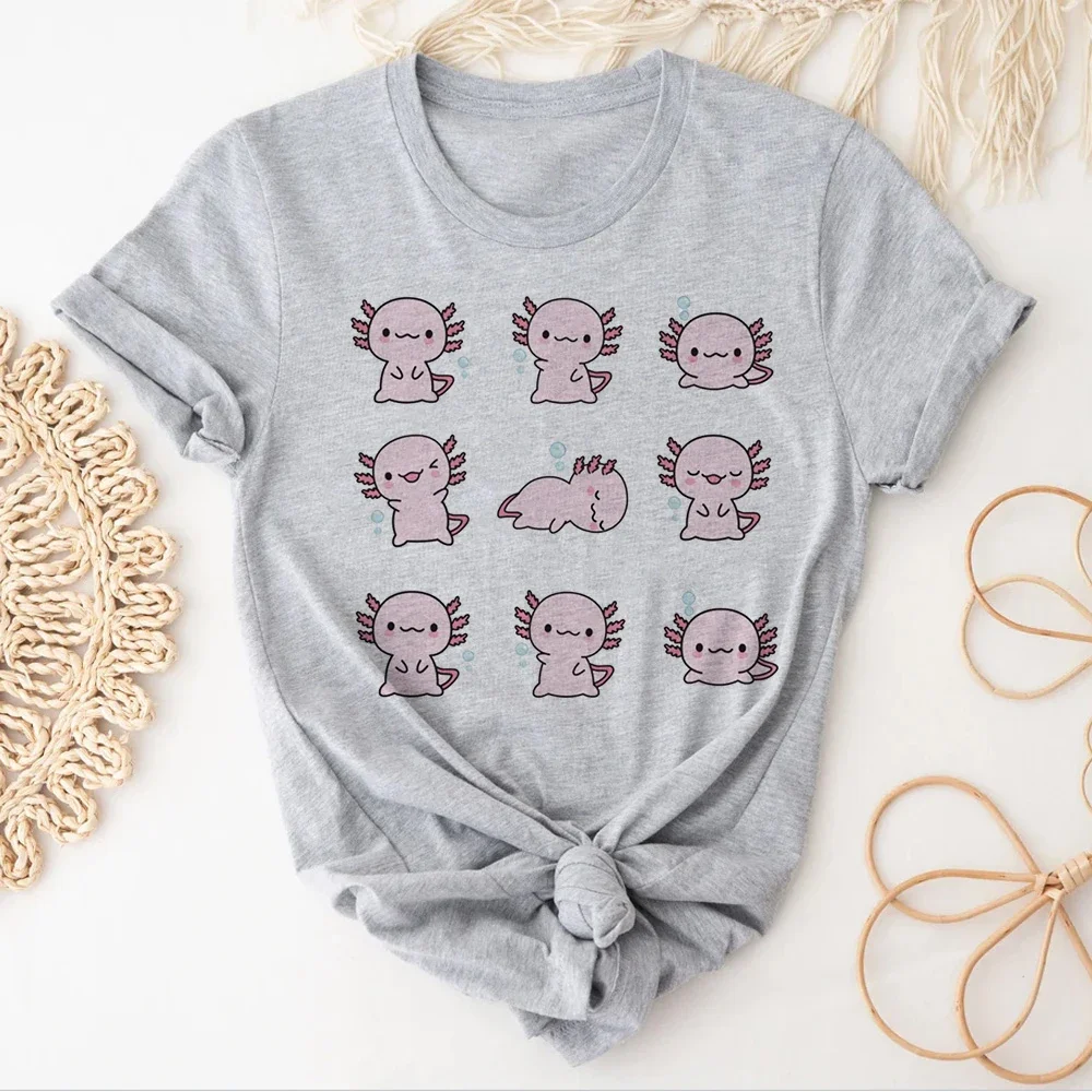 Ajolote Axolotl Tee Women Designer Y2K Manga Tee Girl Y2k Designer 2000s Clothes  Y2k Accessories