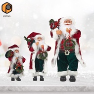[prettyia] Santa Claus Figurine Desktop Traditional Decorative Standing Santa Figure Santa Doll for 