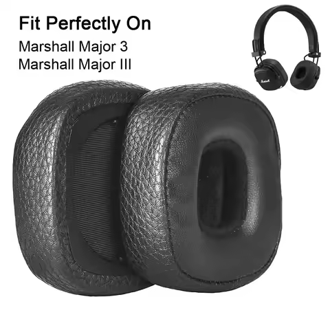 Replacement Memory Foam PU Leather Headphone Earpads Ear Cushion Pad Suitable For Marshall Major 3 /