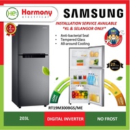 SAMSUNG 2 Door Inverter Fridge RT19M300BGS/ME Refrigerator 203L Peti Sejuk No Frost