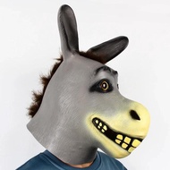NEW Animal Shrek Donkey Mask Novelty Funny Donkey Horse head Masks Latex full Face Helmet Cosplay Zo