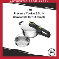 T-fal Pressure Cooker 3.2L IH Compatible 1-3 Servings One-Handed Pot 【Direct from Japan】