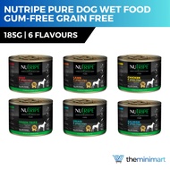 Nutripe Pure Wet Dog Food - Gum-Free, Grain-Free, Rich Nutrition, 95g 185g