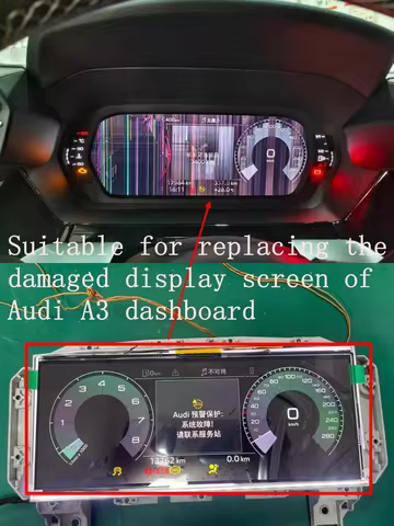 Replacement 2020-2025 Audi A3 Speedometer Instrument MK4 8Y 8Y0920700 LCD Display Screen Panel OEM
