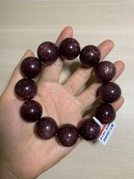 天然星光草莓晶手鏈手串 巨無霸車厘子 20mm