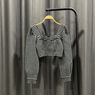 Urban revivo Long Sleeve Crop Top sz S