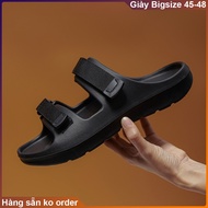 Monolithic molded slippers, large strappy sandals for men with big feet 29-30cm. Big size slippers 4