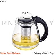 Glass Teapot Household Coffee Pot Glass Tea Pot Glass Teko Kaca Tahan Panas Teko Air Panas Kaca